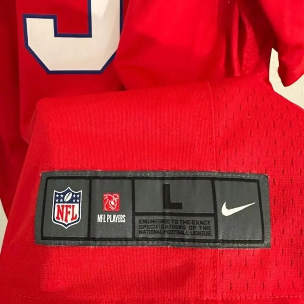 Nike NFL New England Patriots Judon 9 Jersey Top Red Large Football‎